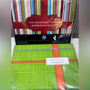 Lot Of 2 New HP Glossy Photo Paper & envelopes. Christmas Card Ready DIY